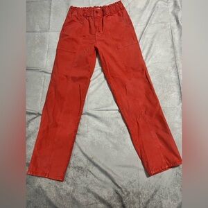 MOTHER The Springy Ankle Hot Coral